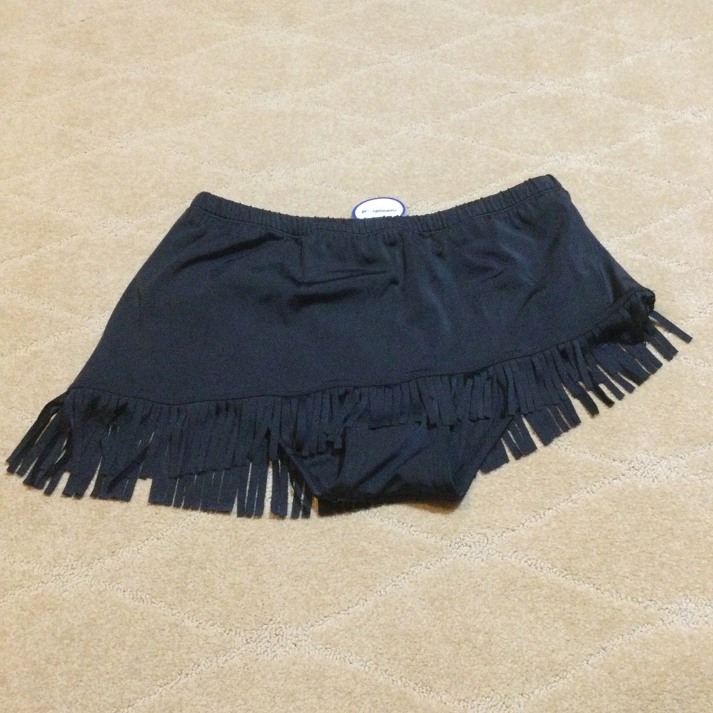 Swim 365 X Swimsuits For All NWT Asymmetrical Fringe Swim Skirt, 10 - Picture 2 of 6